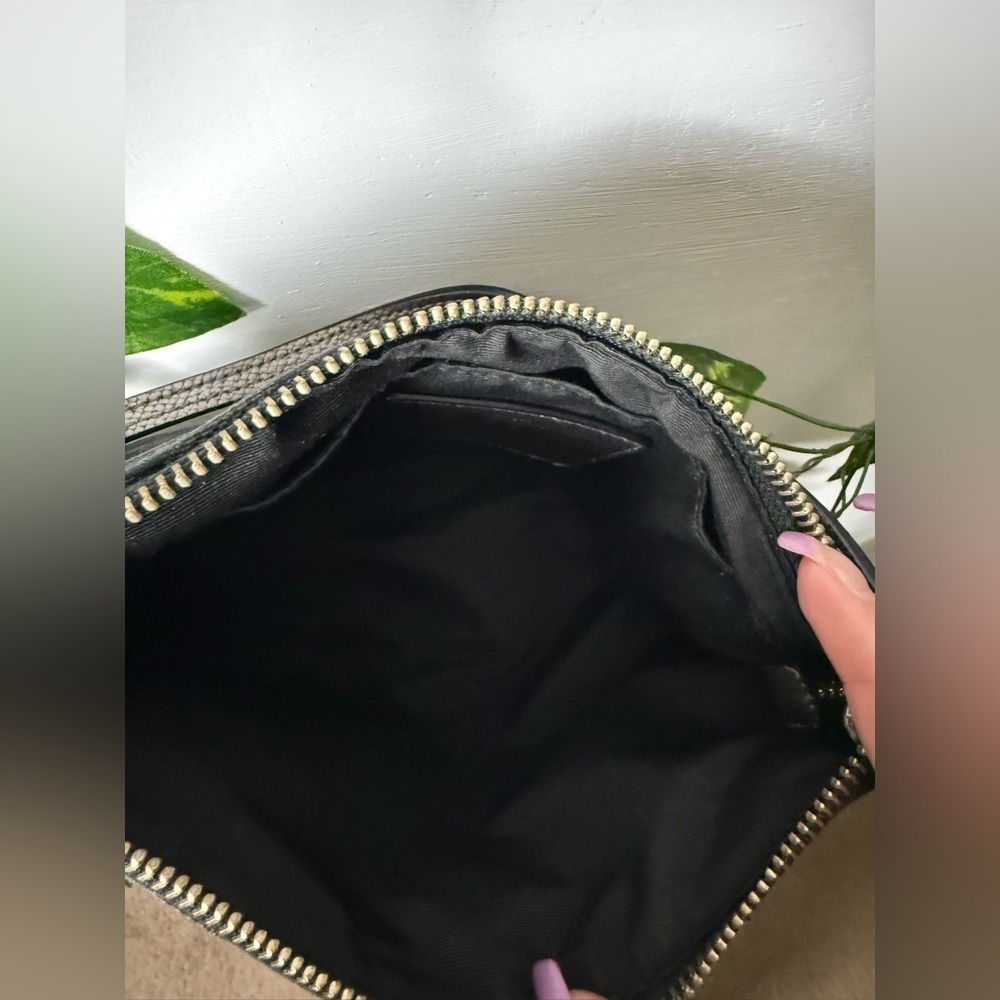 COACH Black Metallic Signature Canvas Top Handle Crossbody Bag - Picture 5 of 5